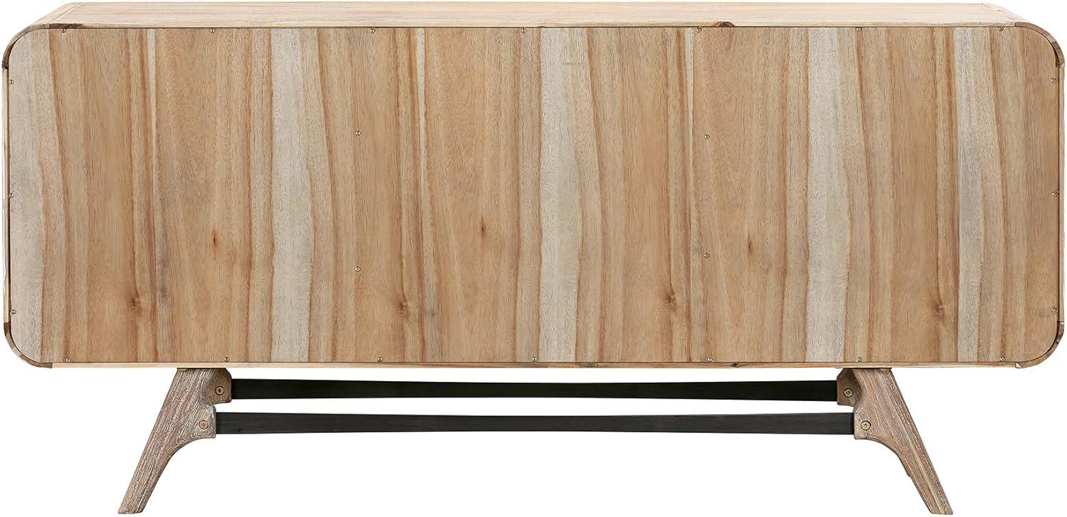 Kendra 3 Drawer Sideboard Buffet in Gray Acacia Wood