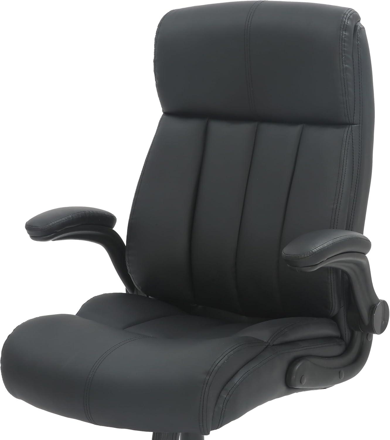 Winston Porter Baillie Medium Back Executive Office Chair with Flip-Up Arms