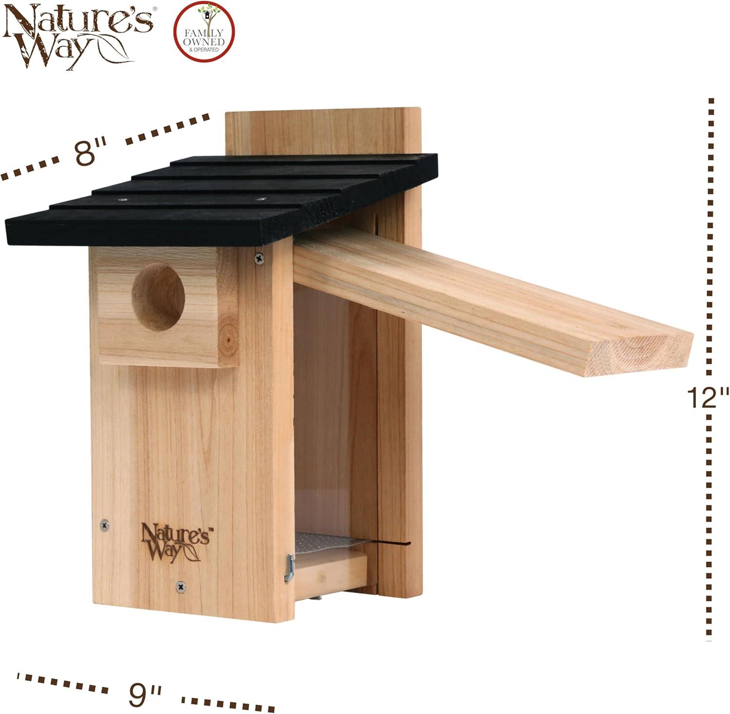 Nature's Way Cedar Bluebird Viewing House, Brown