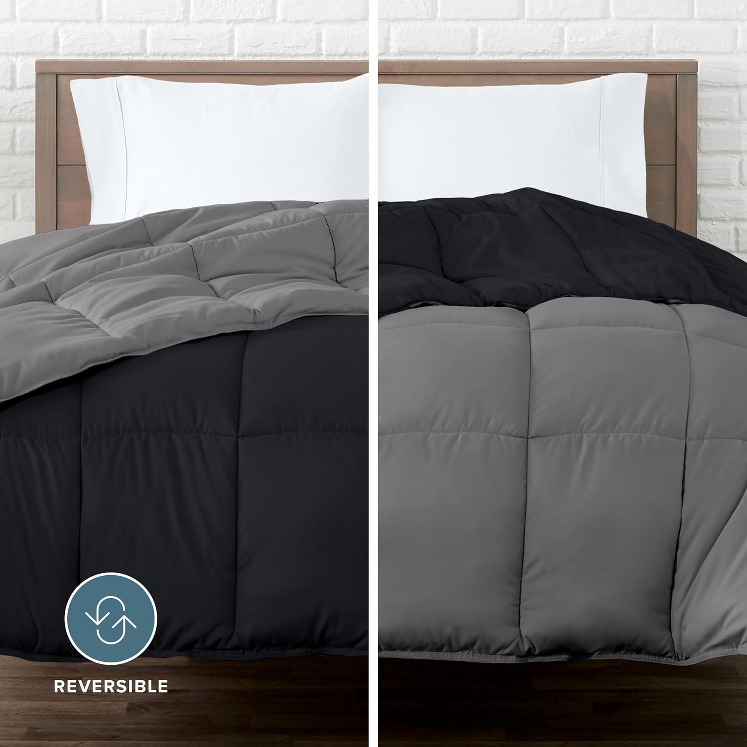 Bare Home Premium Ultra Soft Modern & Contemporary Box Stitch Comforter