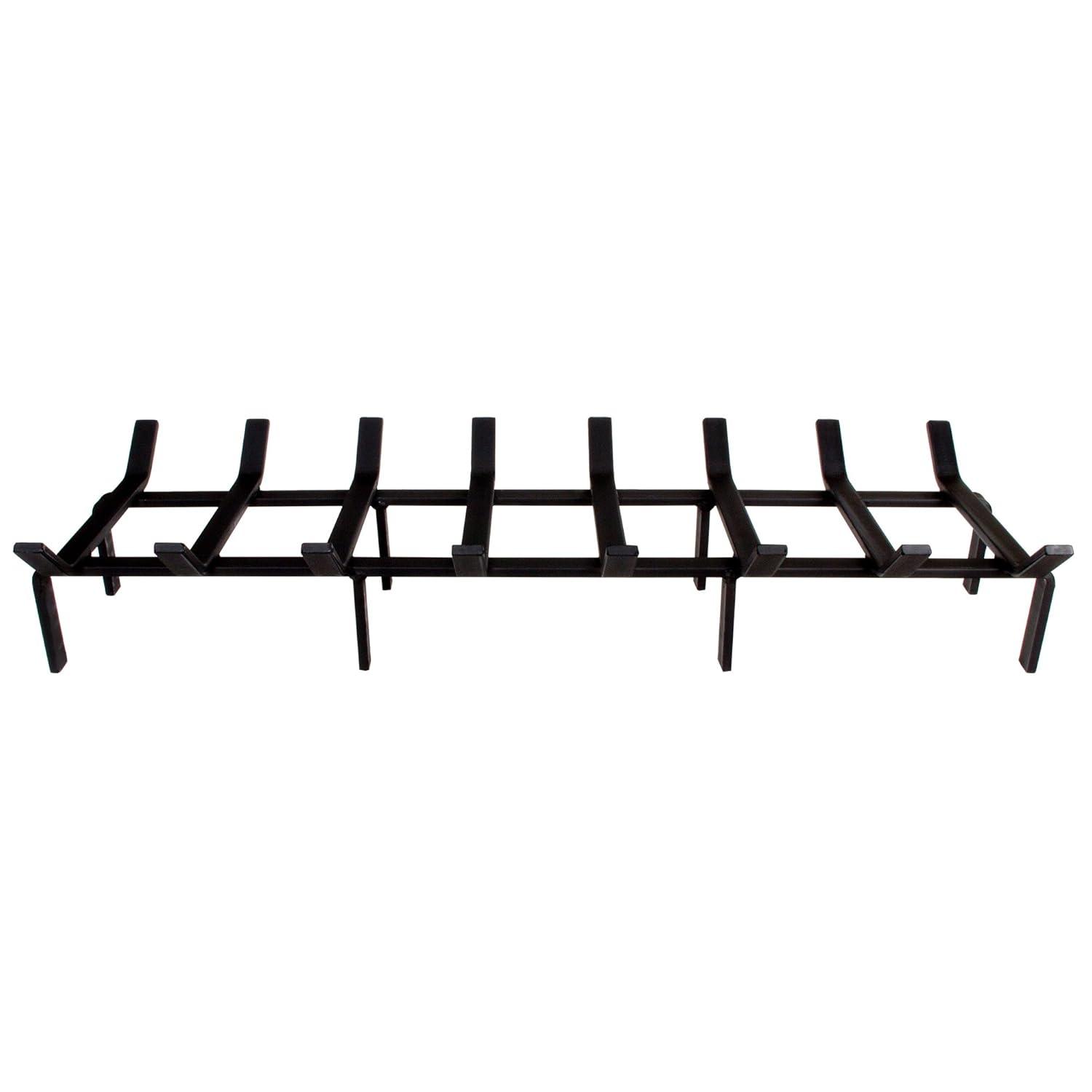 SteelFreak Heavy Duty Steel Fireplace Grate (Rectangular/Non-Tapered) - Made in The USA (36 Inch)