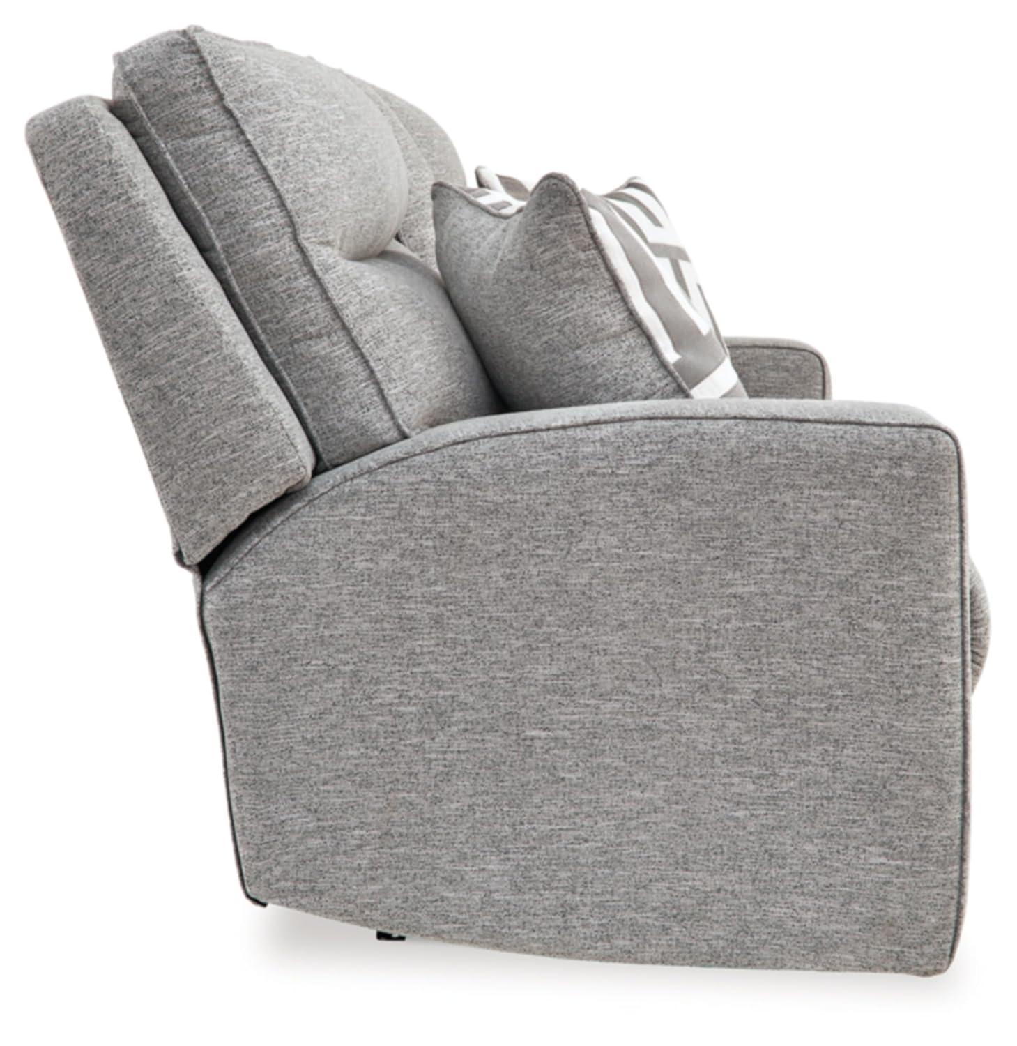 Signature Design by Ashley Biscoe Pewter Power Reclining Loveseat