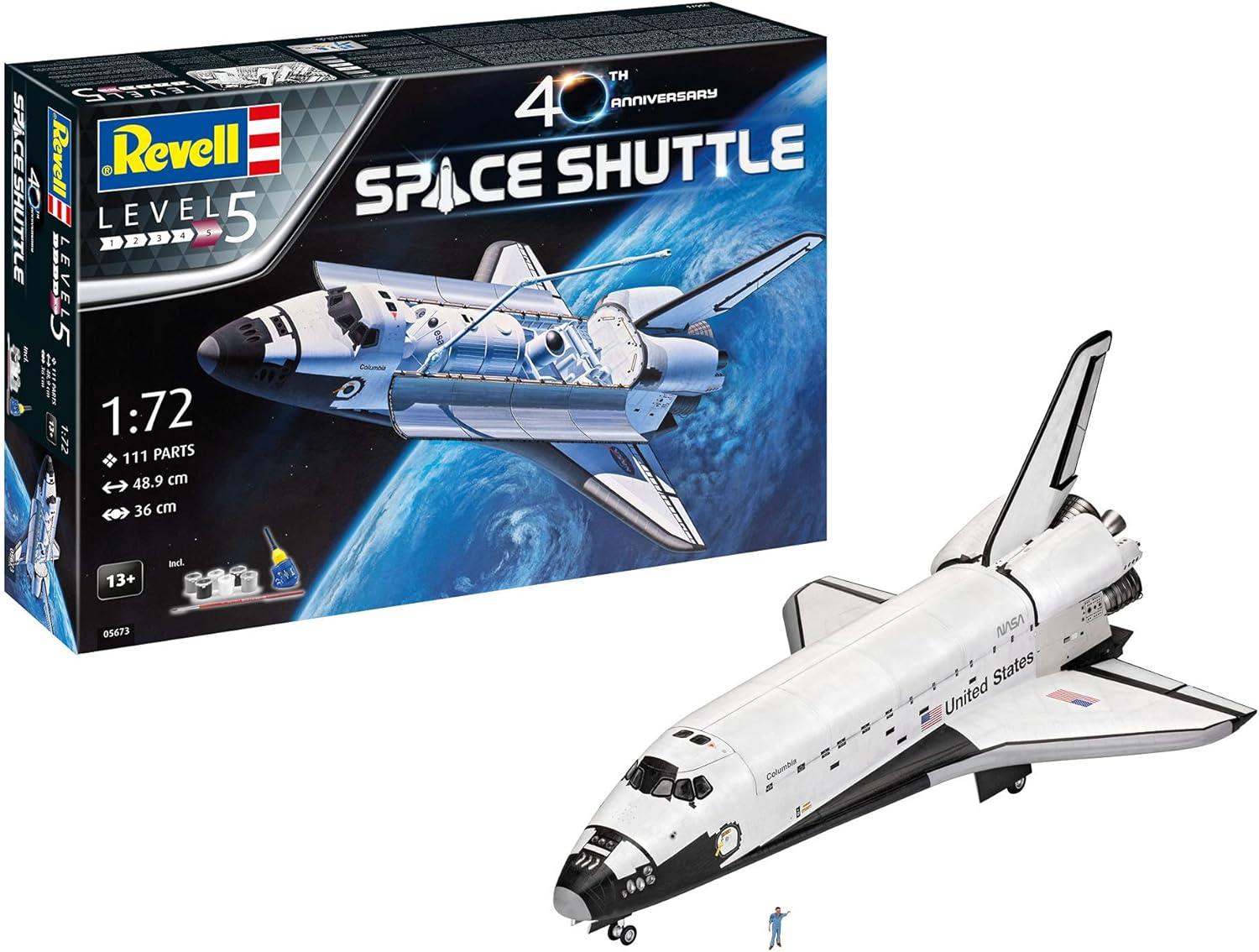 Level 5 Model Kit NASA Space Shuttle 40th Anniversary 1/72 Scale Model by Revell