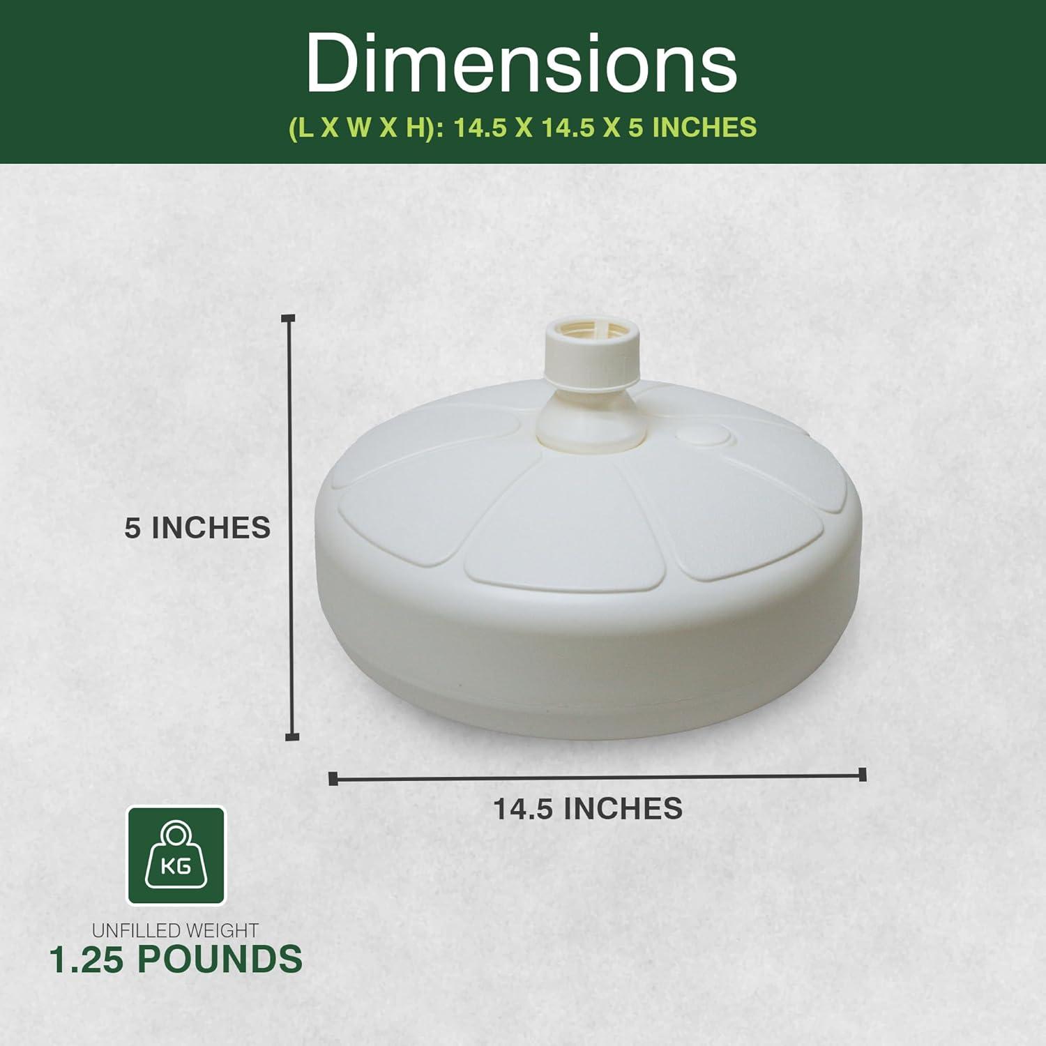 Good Ideas Good Ideas Umbrella Stand Base - White Flower