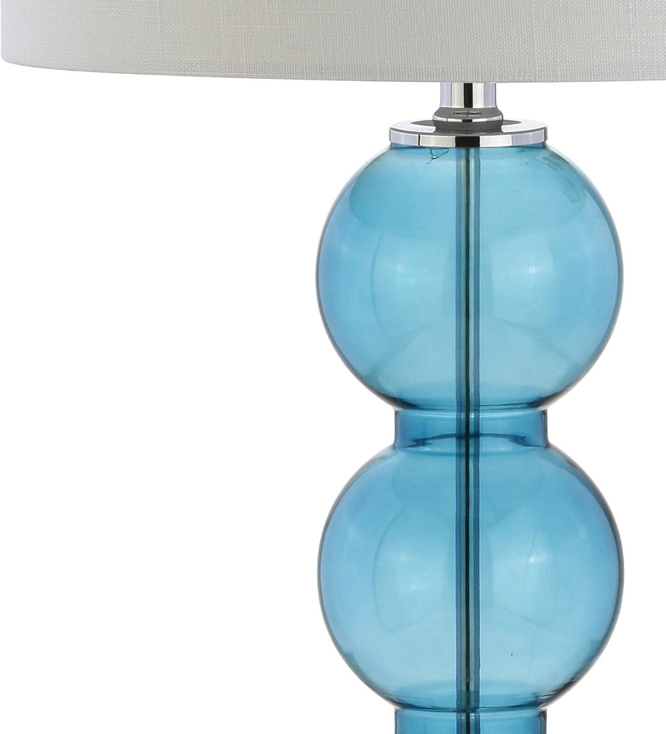 Jonathan Y Lighting Jyl1070 Bella 1 Light 27" Tall Led Buffet Table Lamp Set Of (2) - Blue