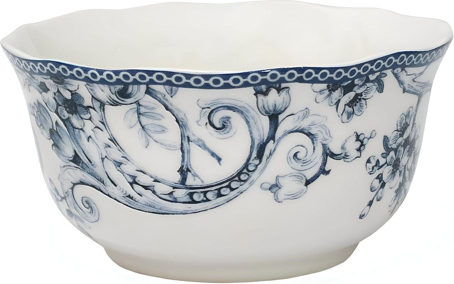 222 Fifth 222 Fifth Adelaide 16-Piece Porcelain Floral Dinnerware Set - Service For 4