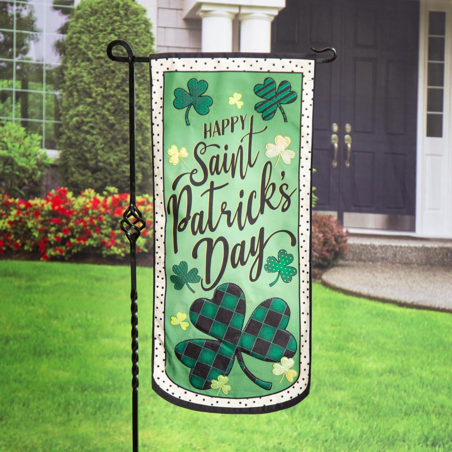 Happy St. Patrick's Day Everlasting Impressions Textile Décor