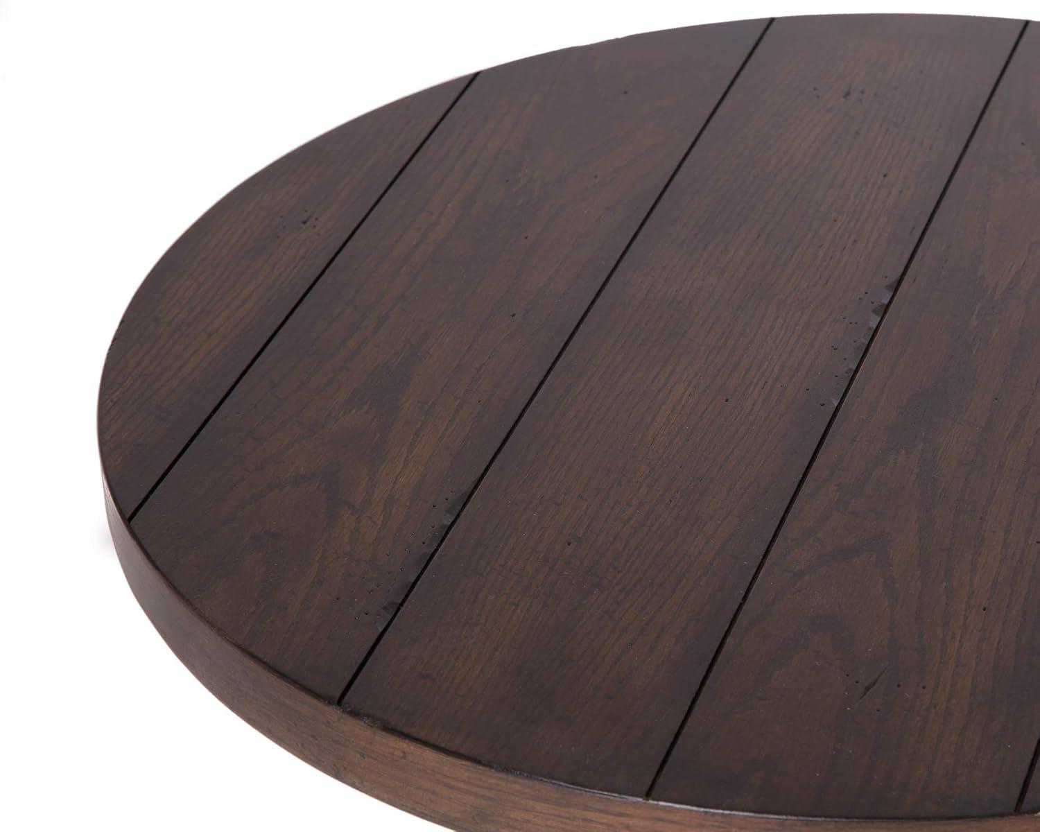 Sedona Kona Brown 26" Round Wood Traditional End Table