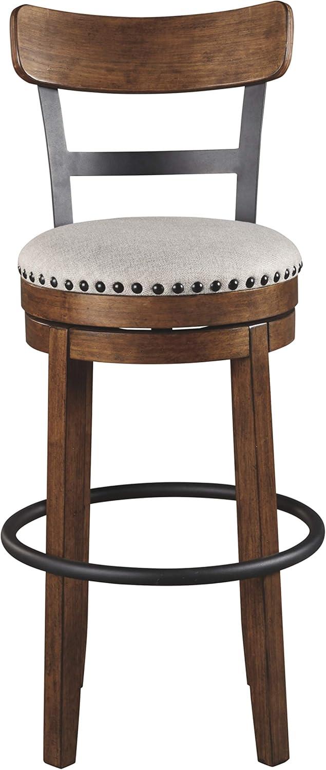 Tall Valebeck Upholstered Swivel Barstool - Signature Design by Ashley