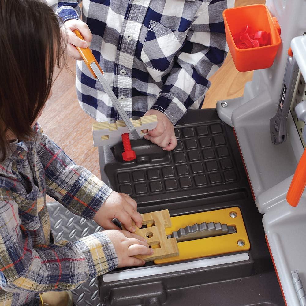 Step2 Step2 Big Builders Pro Plastic Indoor Preschool Workbench and Tool Set