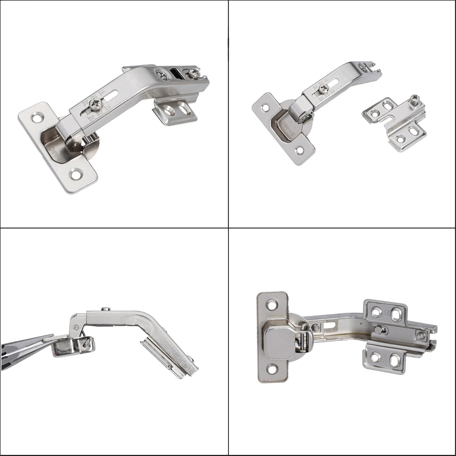 Decobasics - Lasy Susan - Pie-corner Cabinet Corner Cabinet Door Hinge Hinges Kit (135 Degree - 1 Pair (2 Hinges))