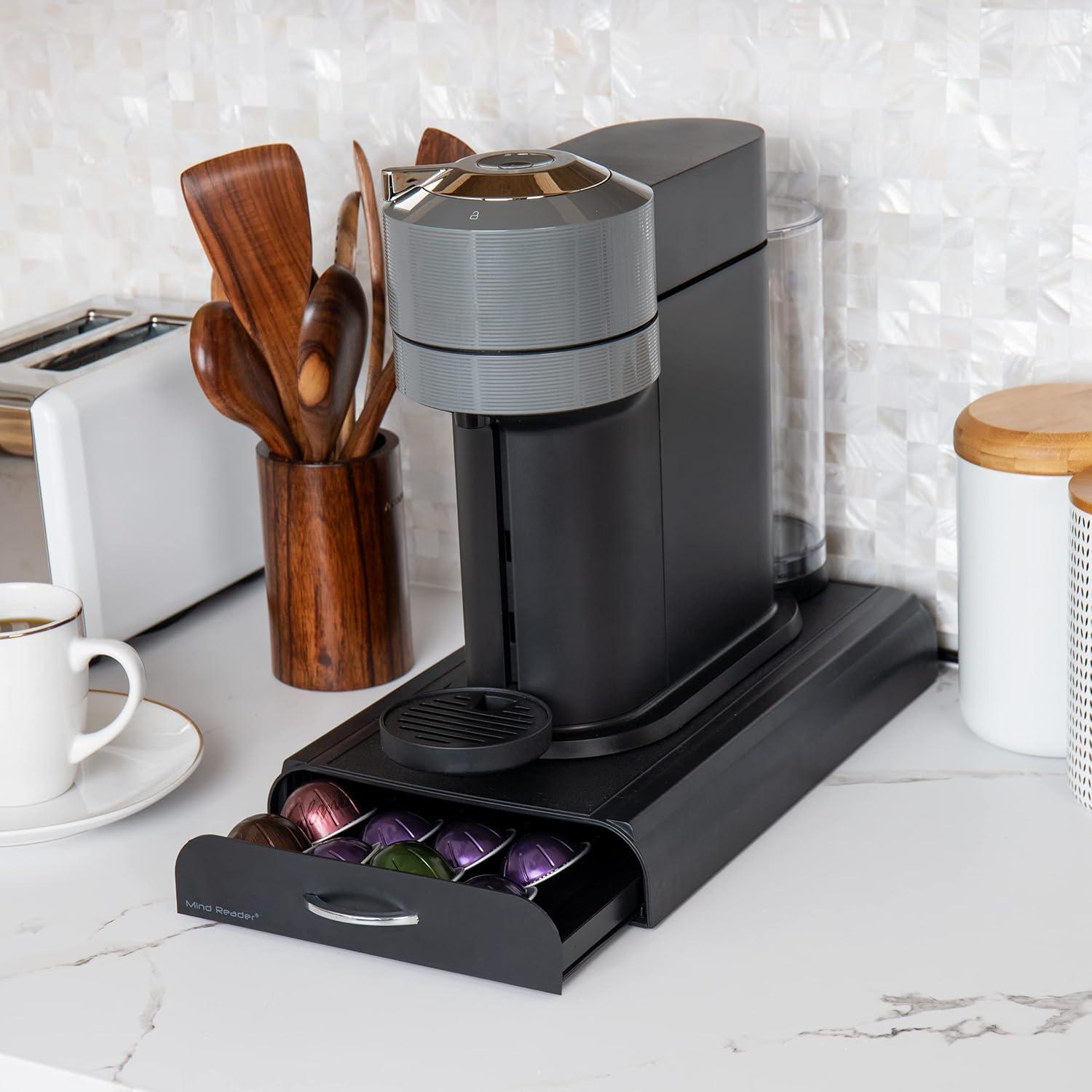 Mind Reader Mind Reader Nespresso Compatible Capsule Drawer, Countertop Organizer, Coffee Pod Holder, Storage, 9.25"L x 15"W x 2"H