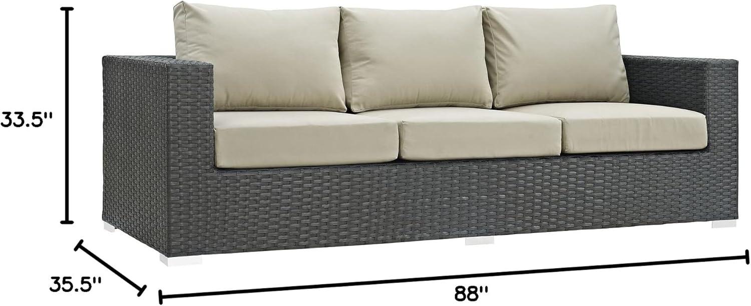 Modway Stopover Outdoor Patio Sunbrella Sofa