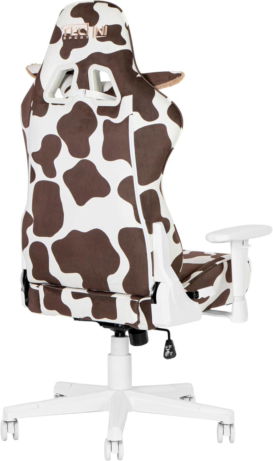 Inbox Zero Inbox Zero TS85 Brown COW Series Gaming Chair