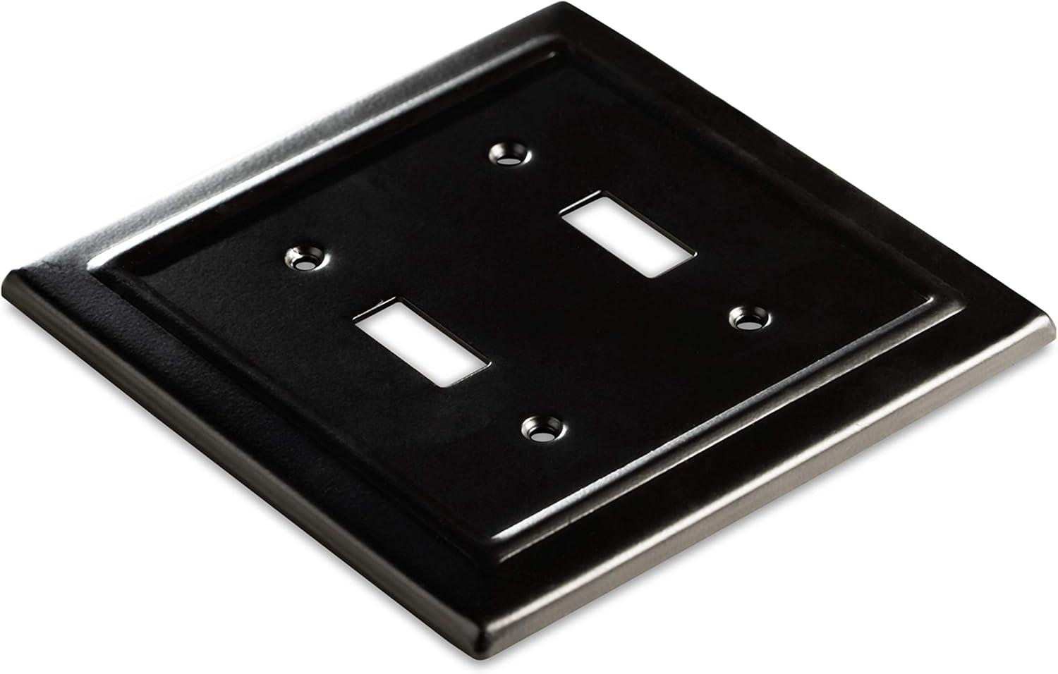 Architectural 2 - Gang Toggle Light Switch Standard Wall Plate