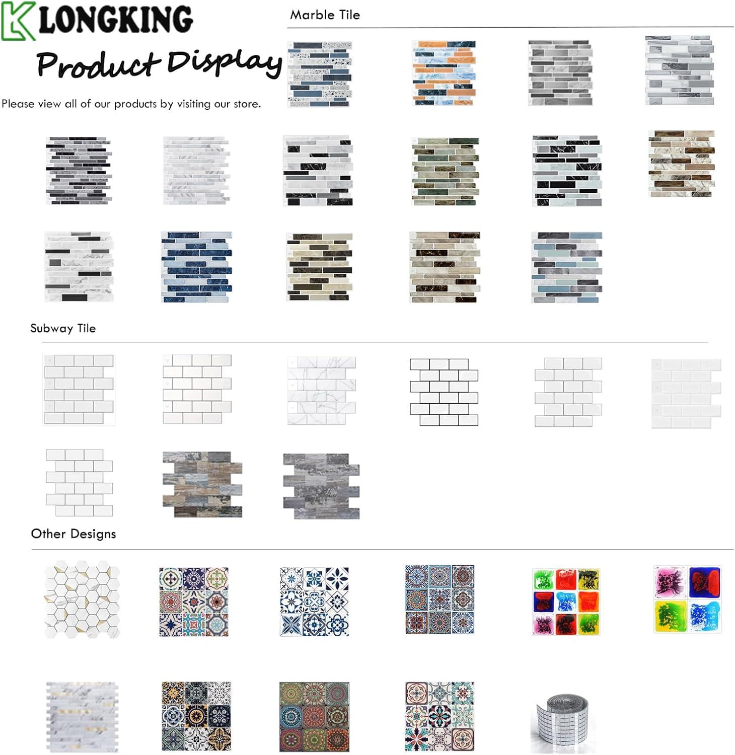 Art3d Peel and Stick Backsplash Tile, 10-Sheet Stick on Subway Tiles for Kitchem, Bathroom Back Splashes, 12"x12", Warm White with Black Grout