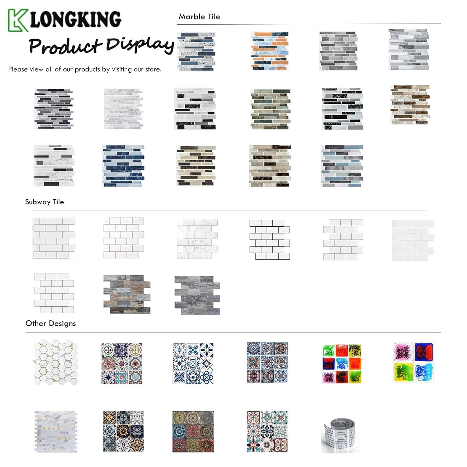 Art3d Peel and Stick Backsplash Tile, 10-Sheet Stick on Subway Tiles for Kitchem, Bathroom Back Splashes, 12"x12", Warm White with Black Grout