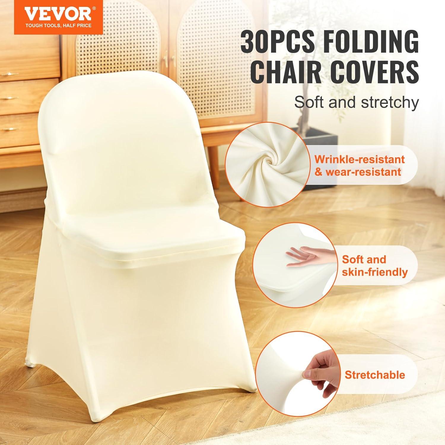 Ivory Chair Covers (Set of 30)