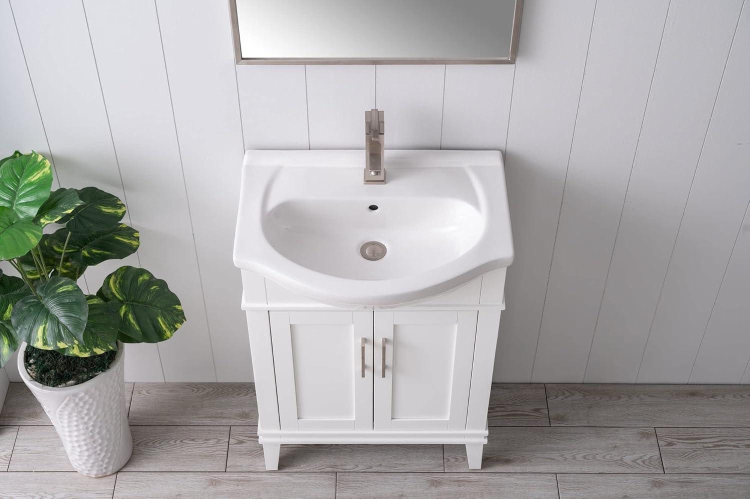 Boesch 24'' Single Bathroom Vanity with Ceramic Top