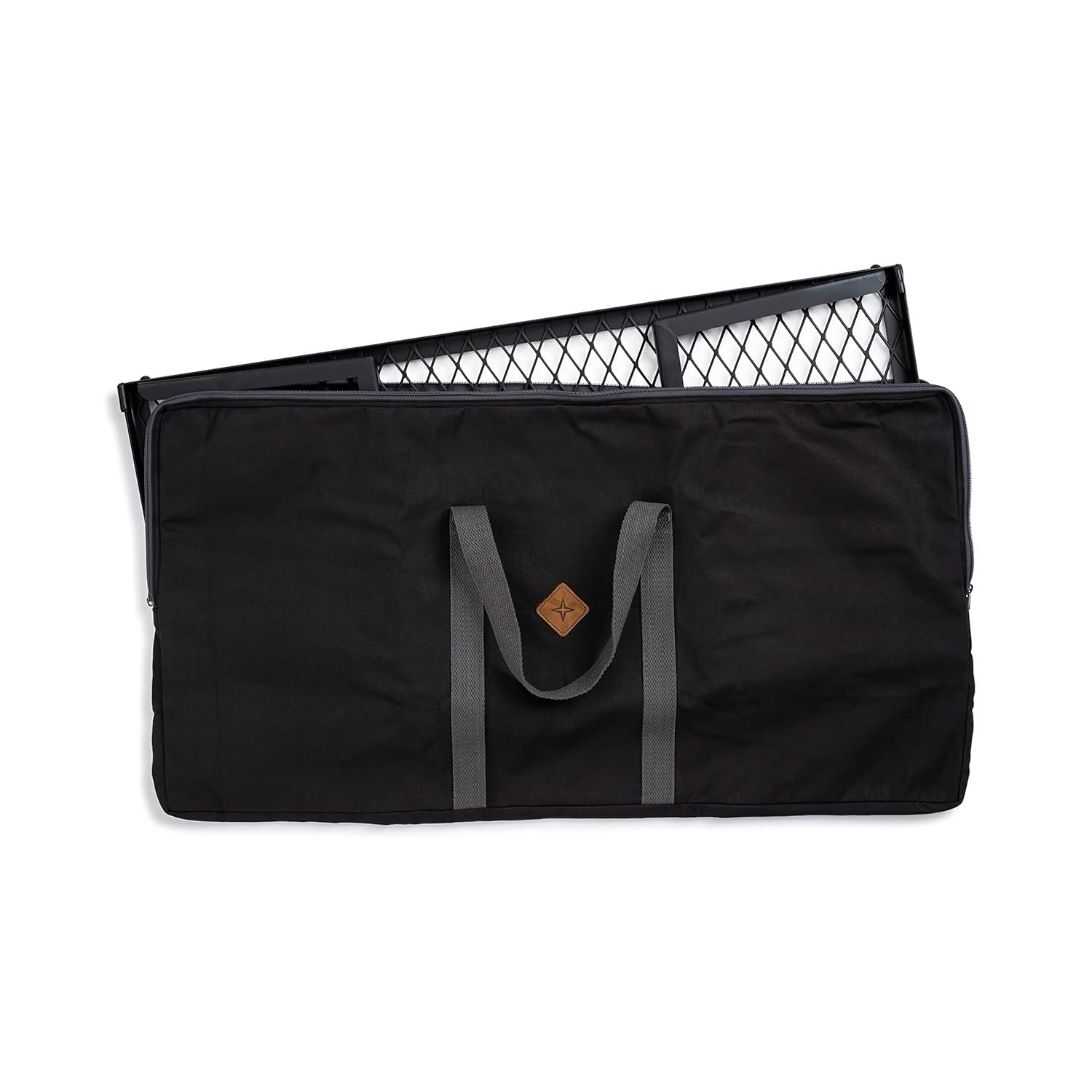 Black Heavy Duty Cotton Canvas Grill Grate Carry Bag