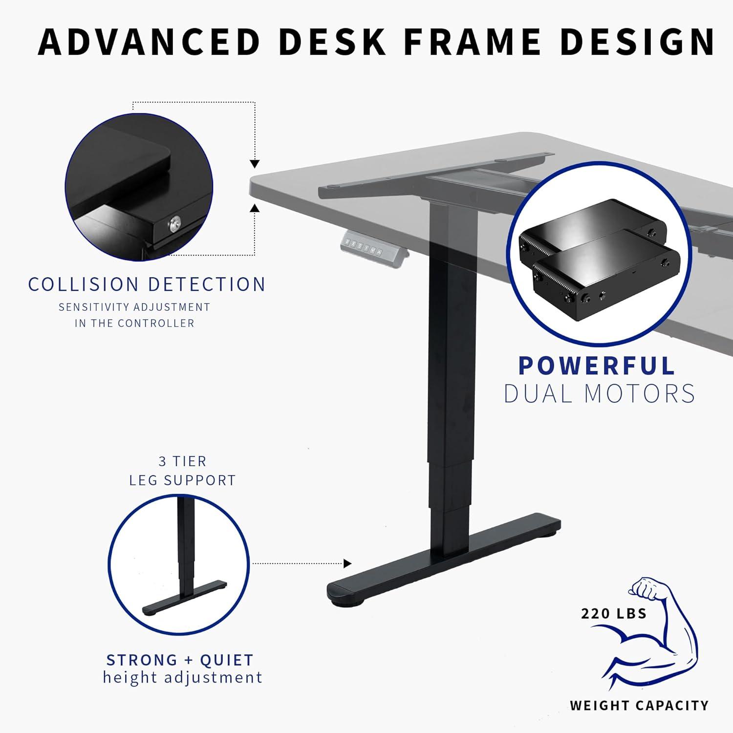 Electric 71" x 30" Stand Up Desk Workstation, 2B7B Series