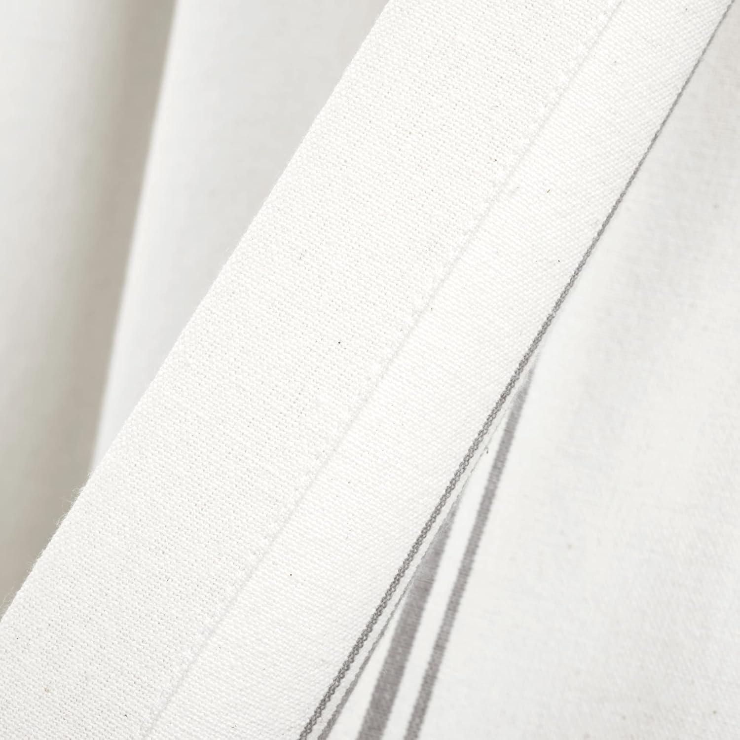 Lush Decor Farmhouse Stripe Striped Ruffled 52'' W Window Valance