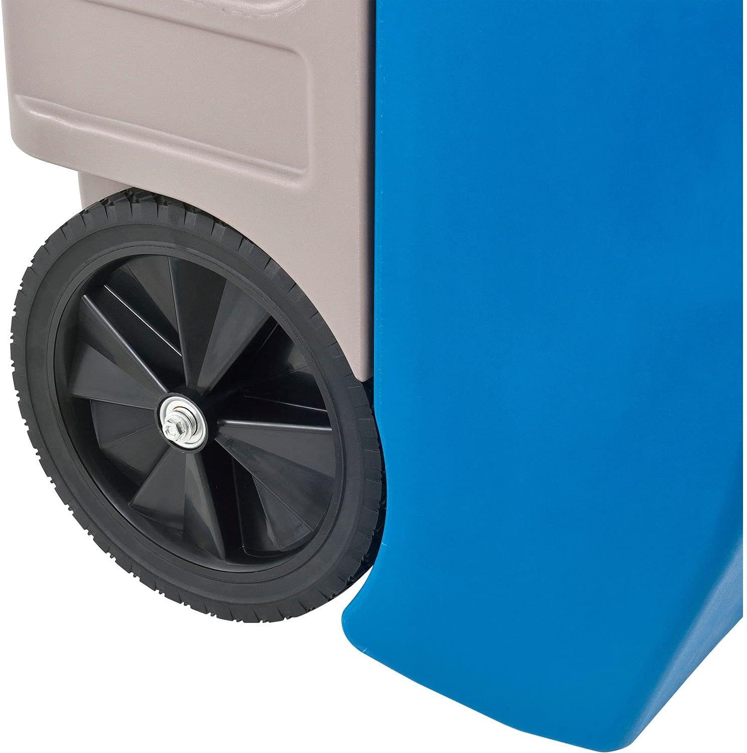 Commercial Blue and Gray Industrial Dehumidifier with Pump