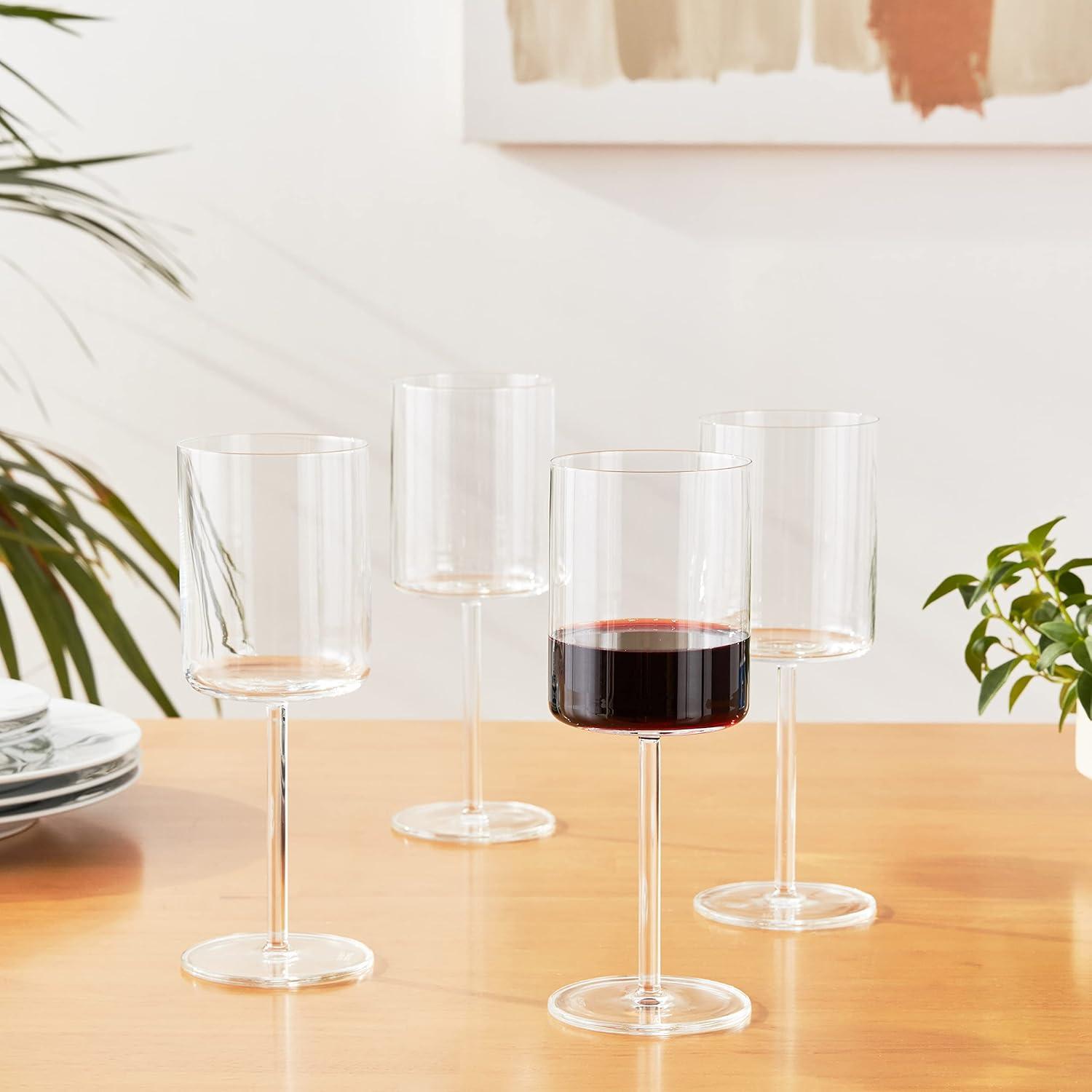 Modo 14.9 oz. Crystal Red Wine Glass (Set of 4)