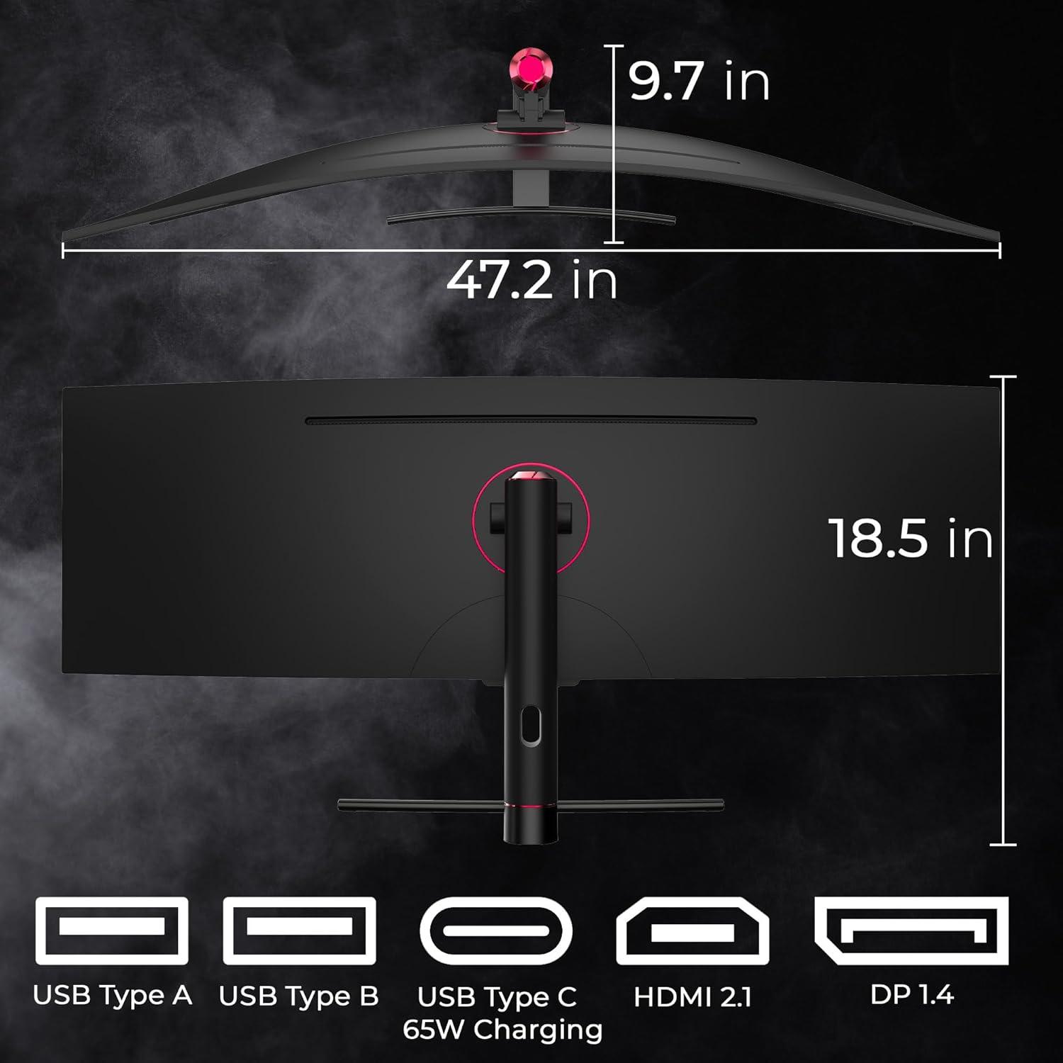 Deco Gear 49" Curved Ultrawide 5K LED Gaming Monitor