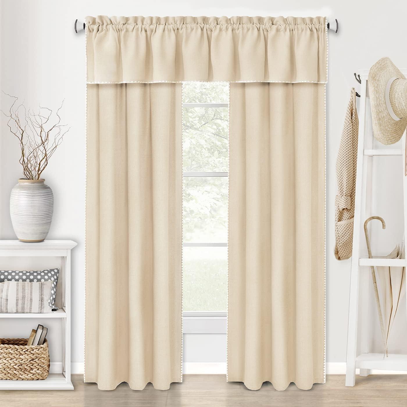 Achim Importing Co Solid Color Tailored 58" Kitchen Curtain & Reviews | Wayfair
