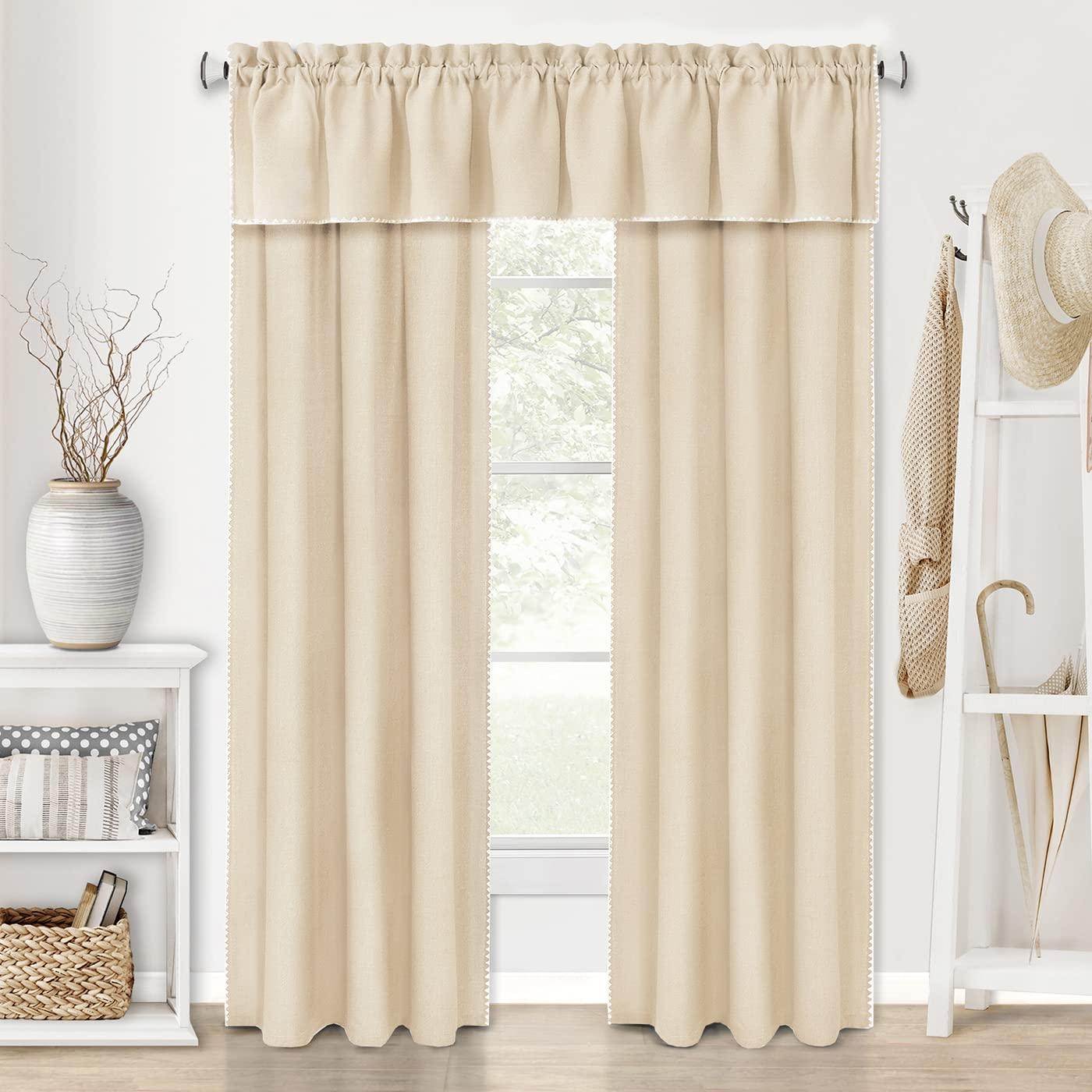 Achim Importing Co Solid Color Tailored 58" Kitchen Curtain & Reviews | Wayfair