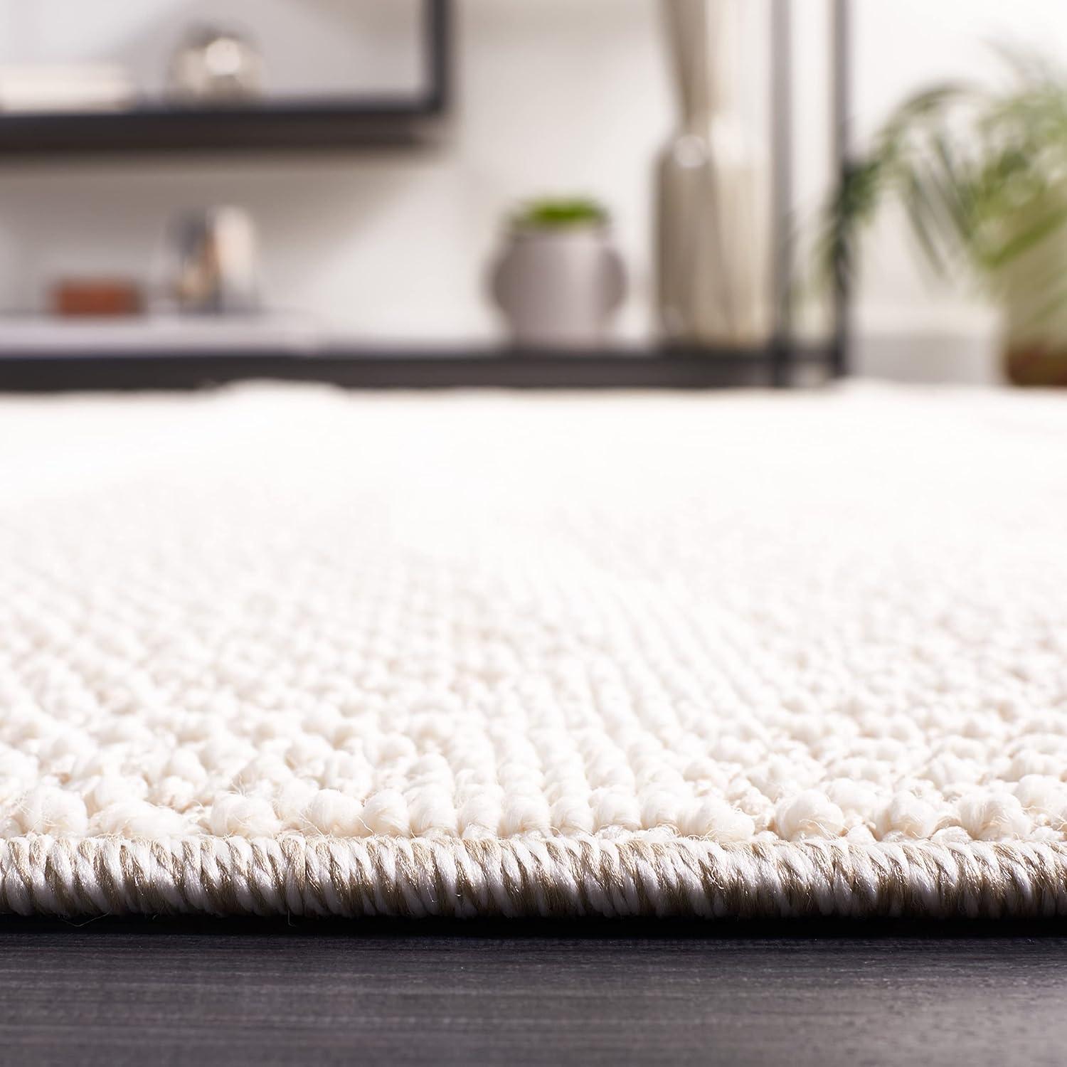 Trends TRD112 Power Loomed Indoor Area Rug - Beige/Ivory - 6'7"x6'7" - Safavieh