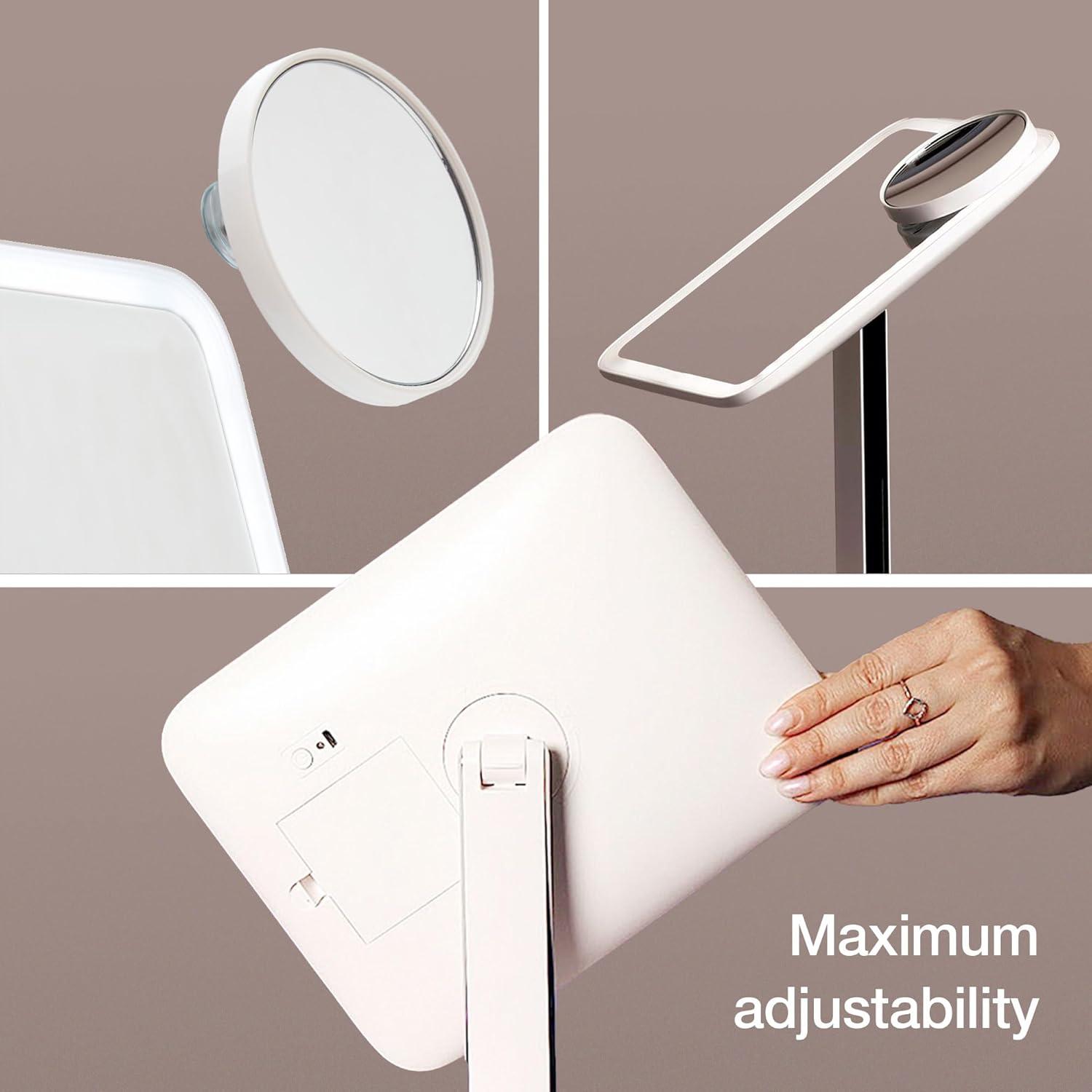 Modern Lighted Magnifying Makeup Mirror