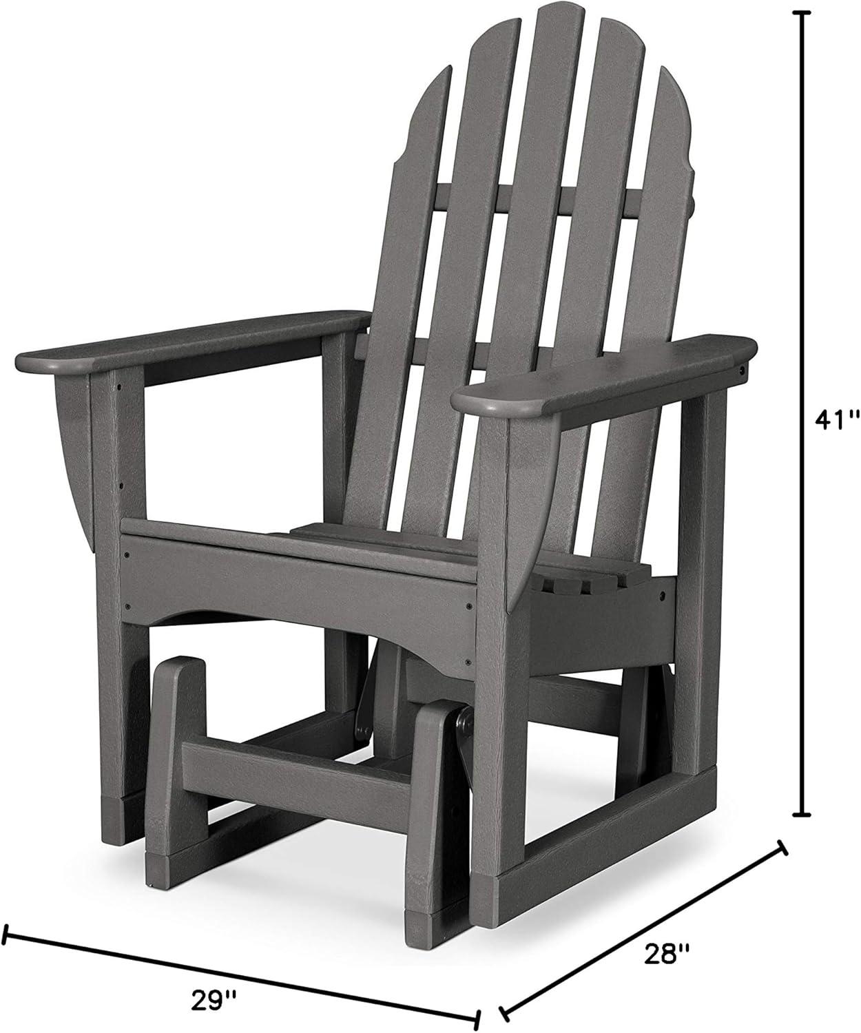 Classic Adirondack Glider Chair