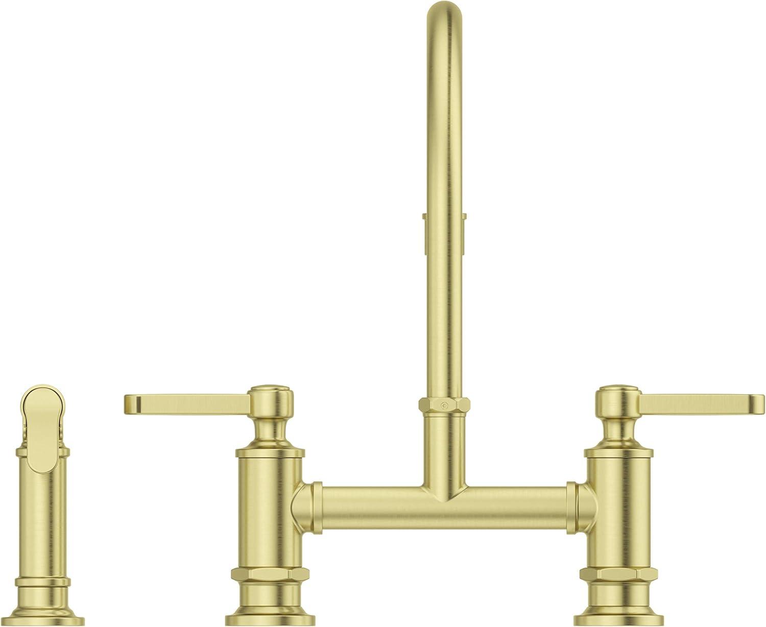 Port Haven Kitchen Bridge Faucet with Side Spray