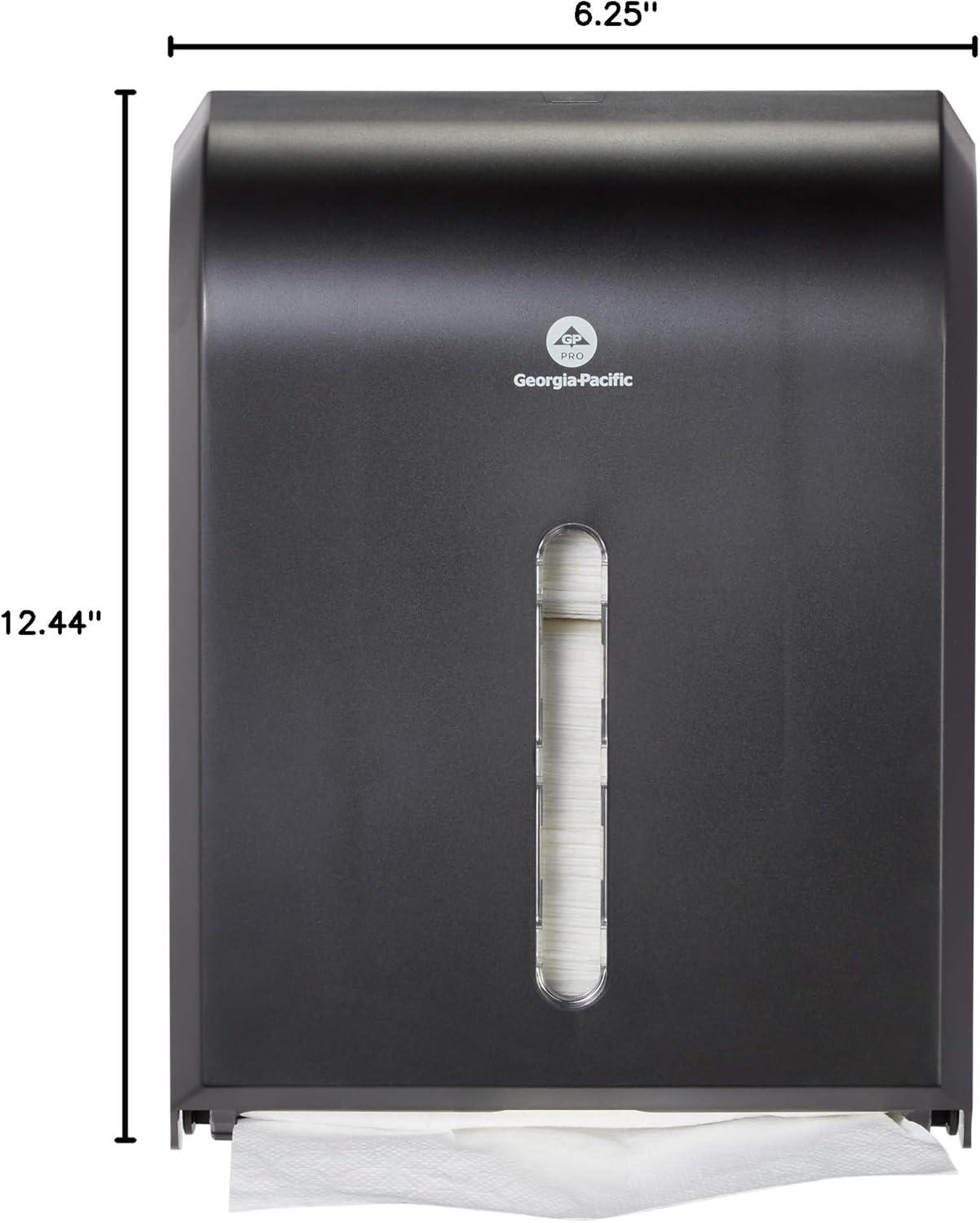 Black Plastic Wall-Mounted Paper Towel Dispenser