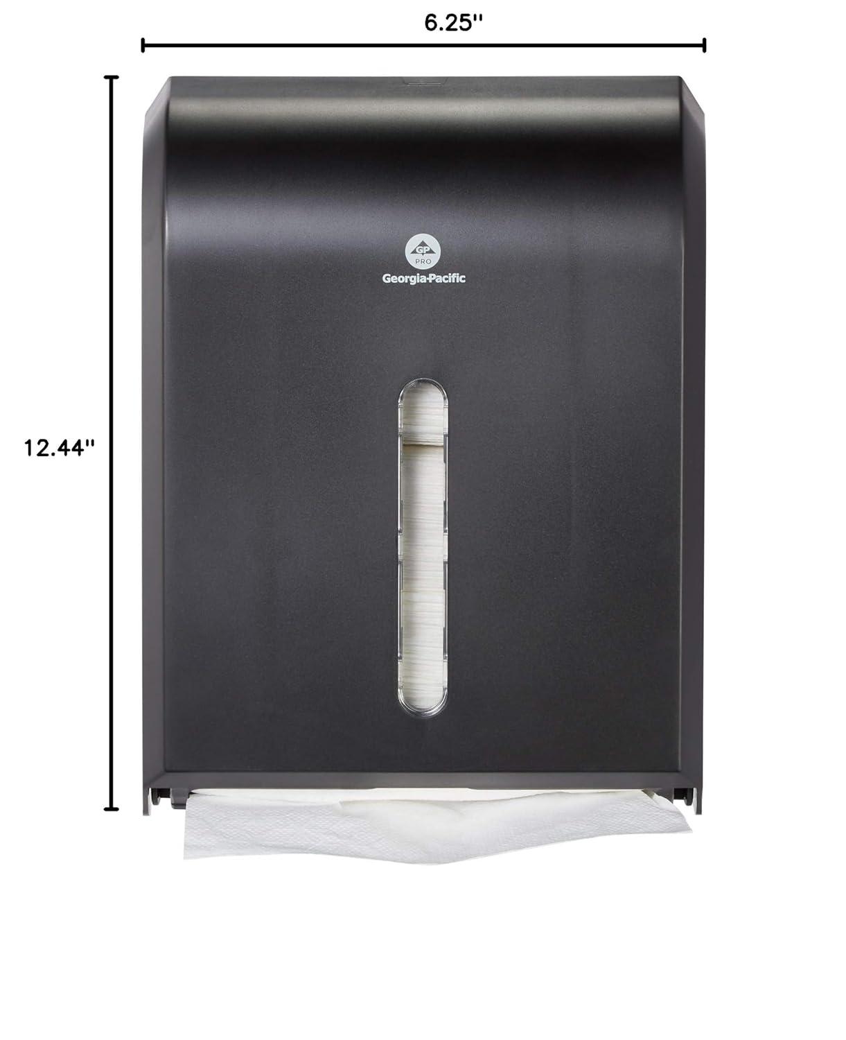 Black Plastic Wall-Mounted Paper Towel Dispenser