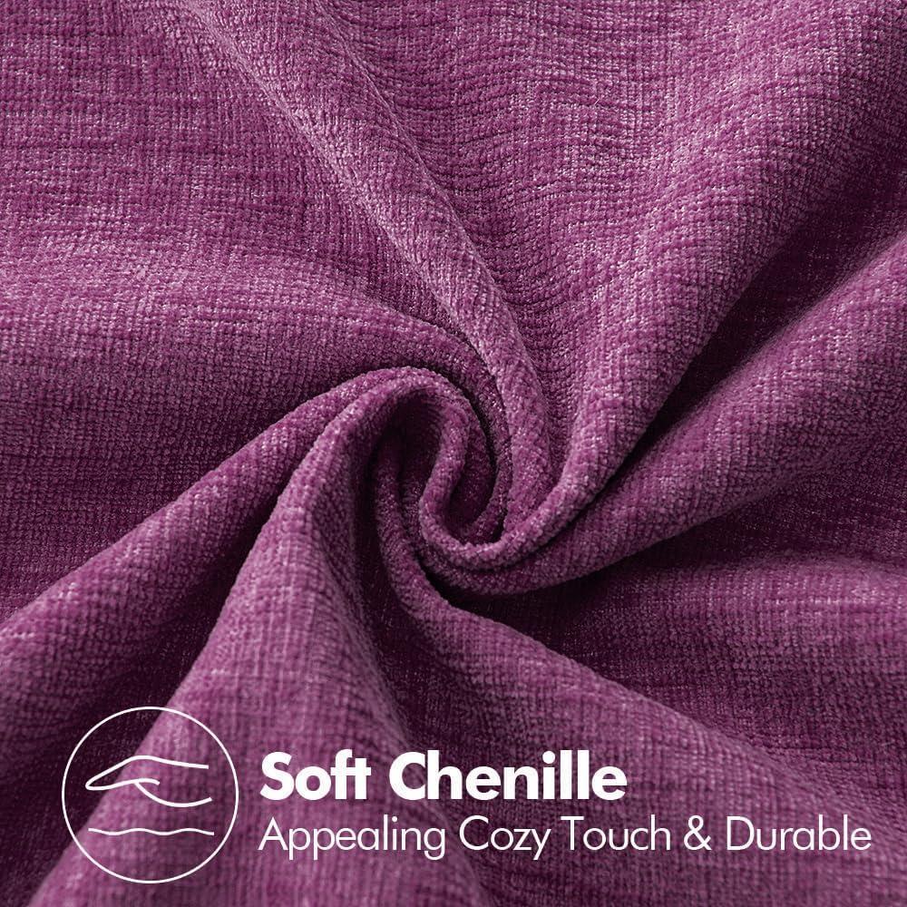 2 Pack Throw Pillow Covers 18x18 inch, Purple Pillow Covers for Bed Room Living Couch Home Dercoration