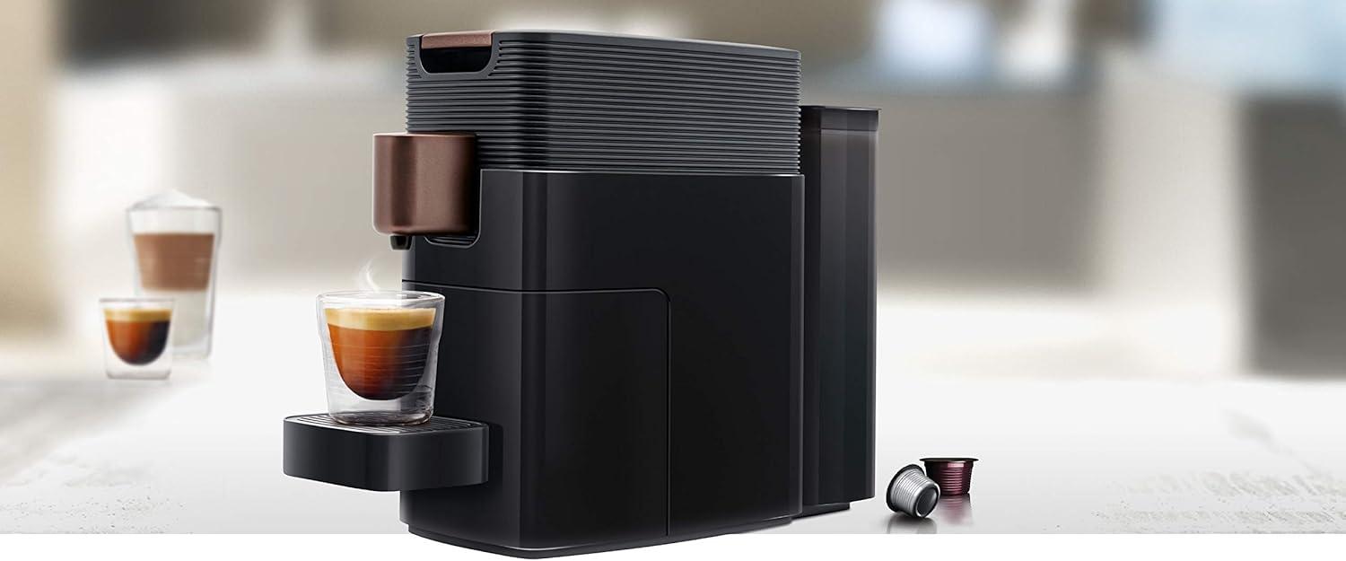 K-fee® ONE Single Serve Coffee and Espresso Machine (Black/Copper) | Starbucks® Verismo* Compatible