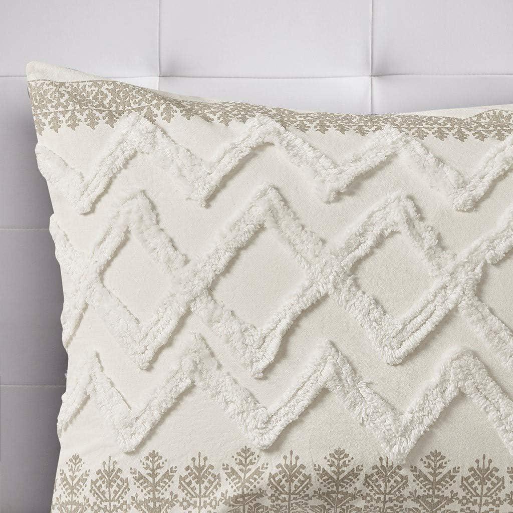 INK+IVY Mila 3 Piece Cotton Comforter Set with Chenille Tufting