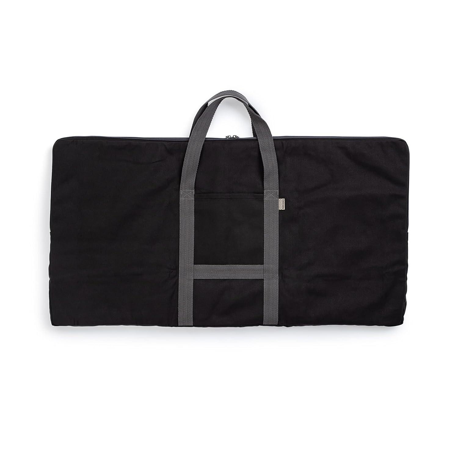 Black Heavy Duty Cotton Canvas Grill Grate Carry Bag
