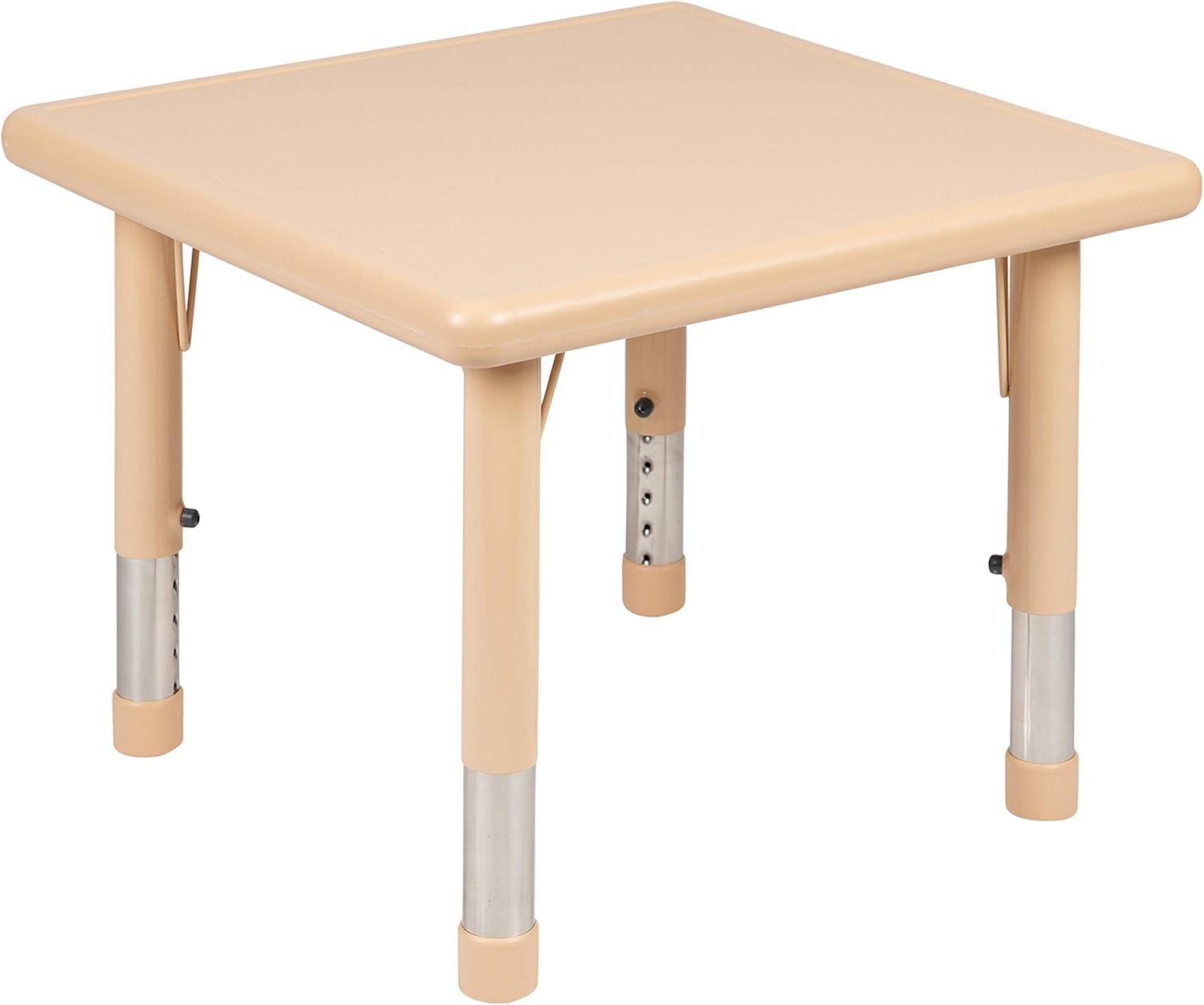 Goddard Square Plastic Adjustable Height Kids Activity Table by Flash Furniture