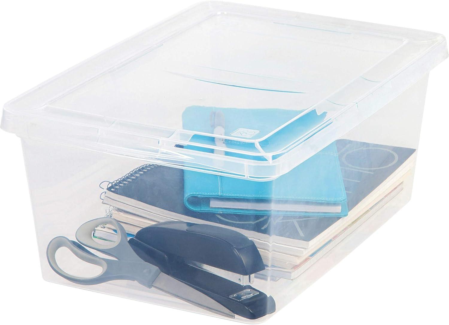 IRIS USA 17 Quart Clear Storage Box, Clear