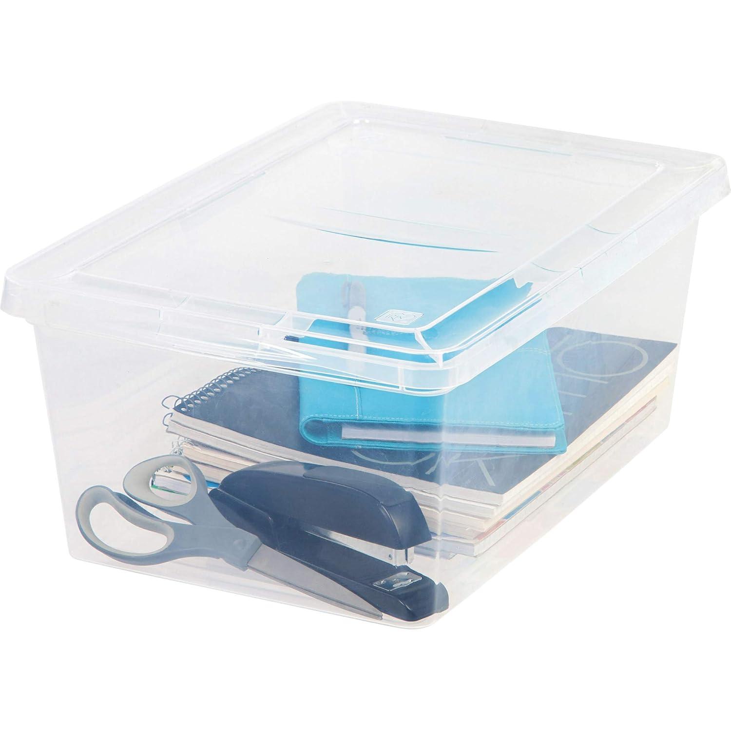 IRIS USA 17 Quart Clear Storage Box, Clear