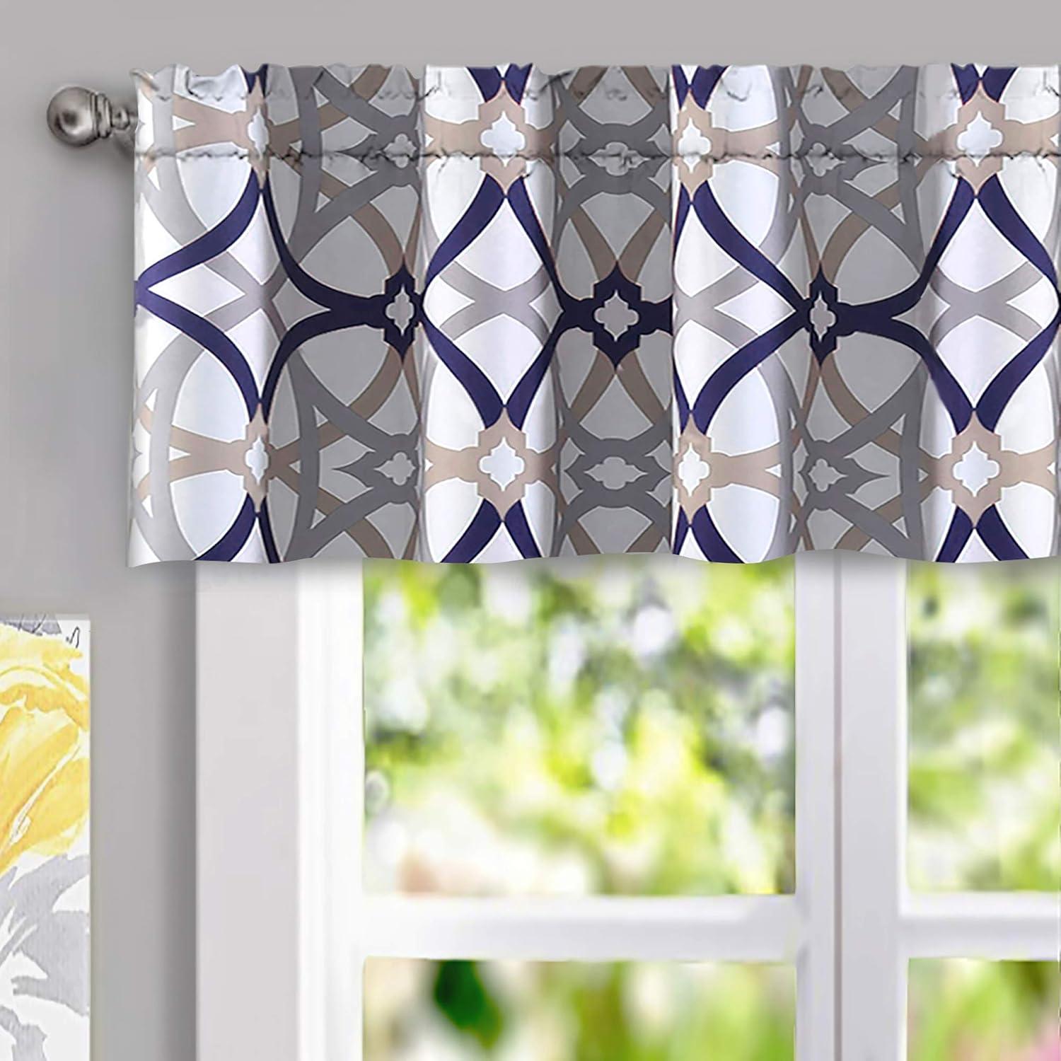 DriftAway Rod Pocket Blackout Valances, 52" x 14"