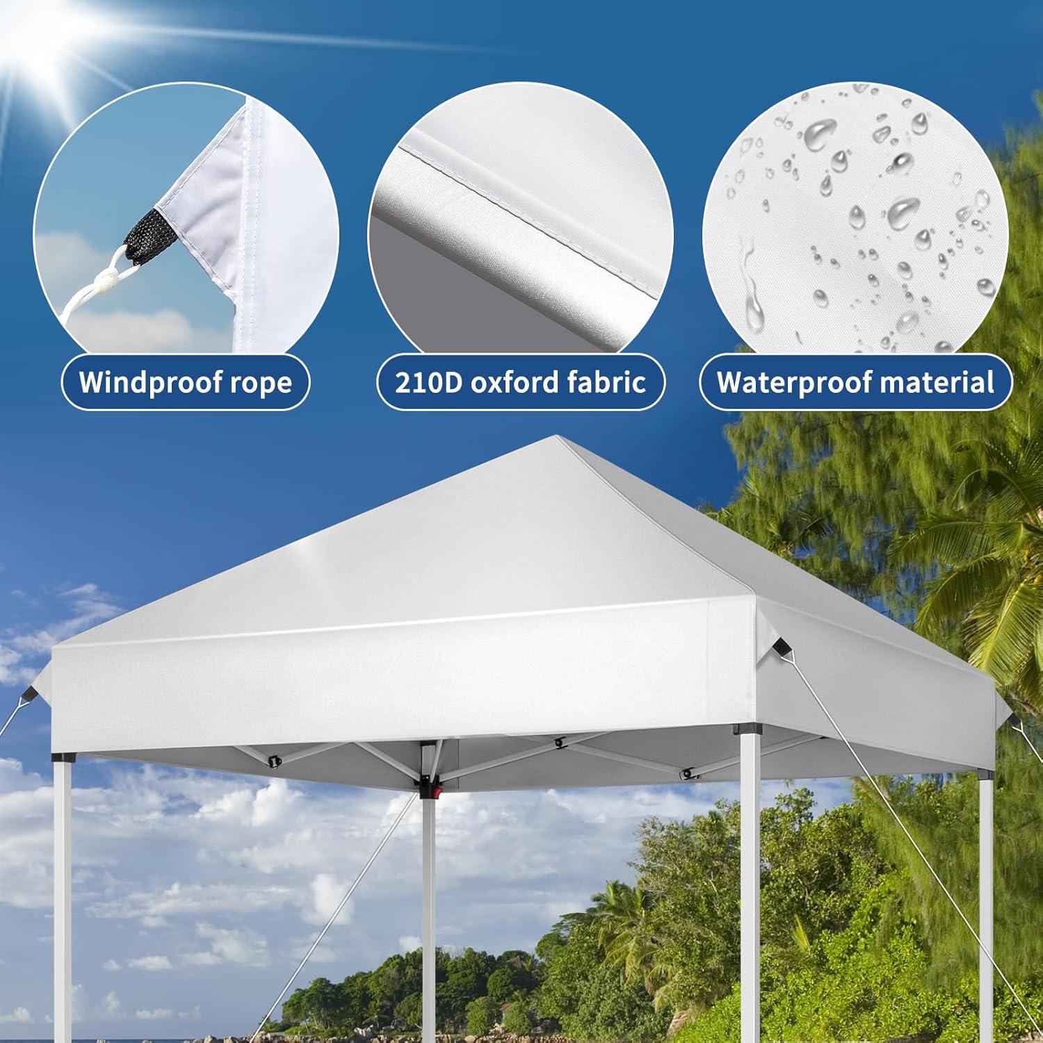 Pop Up Canopies 5 Ft W X 5 Ft D Metal Canopy