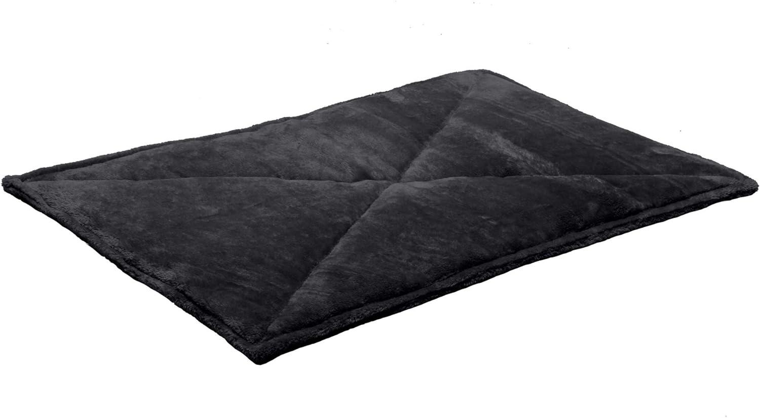 FurHaven Pet Products ThermaNAP™ Faux Fur Self-Warming Pet Bed Mat - Black, Small