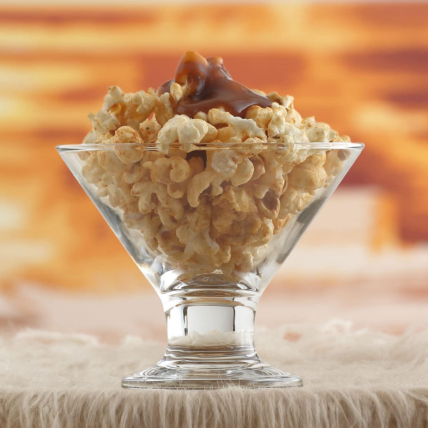 Lav Ice Cream Glass Bowl Set of 6, Clear Ice Cream Sundae Glasses, 5.5 oz