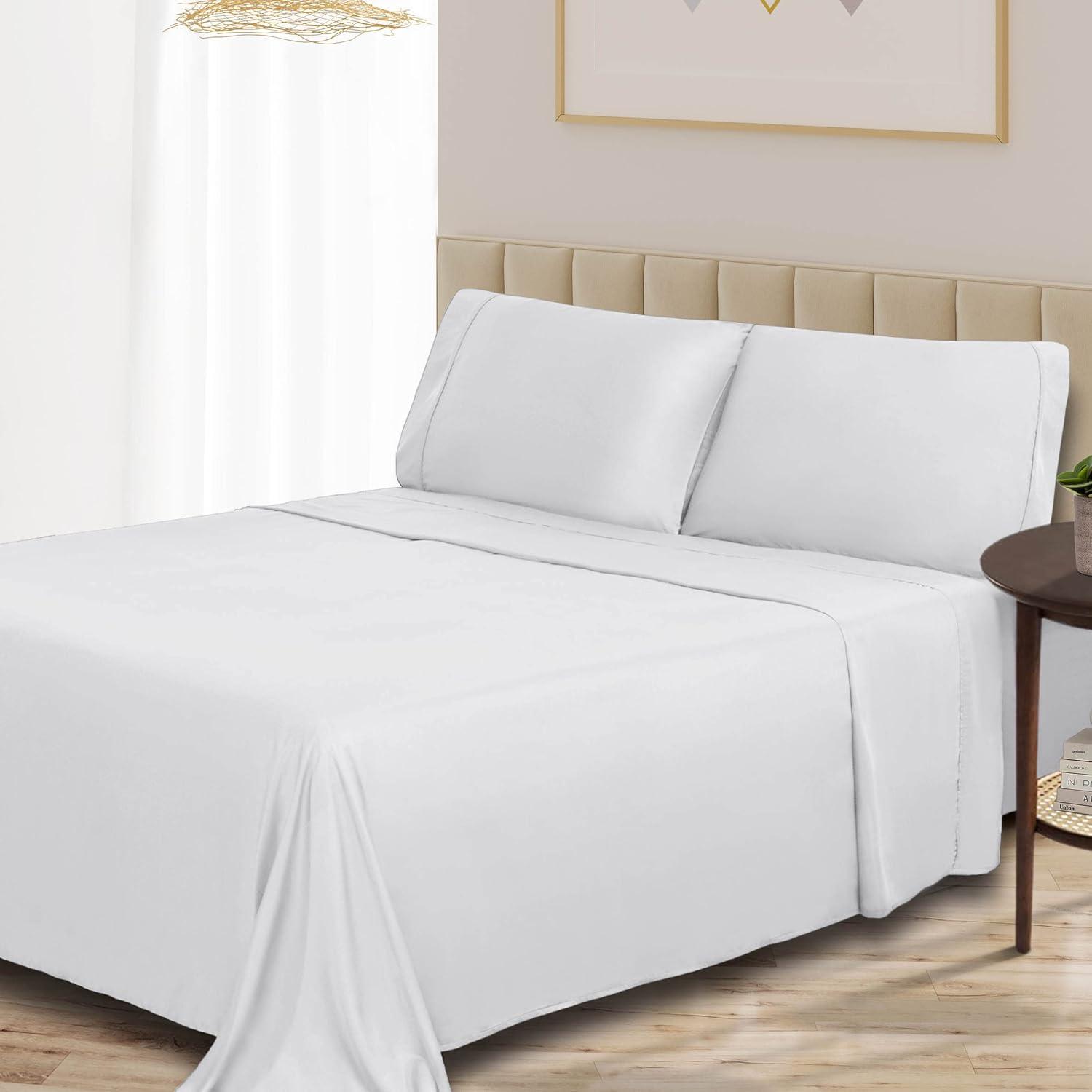 Superior Superior 300 Thread Count Rayon From Bamboo Solid Deep Pocket Bed Sheet Set
