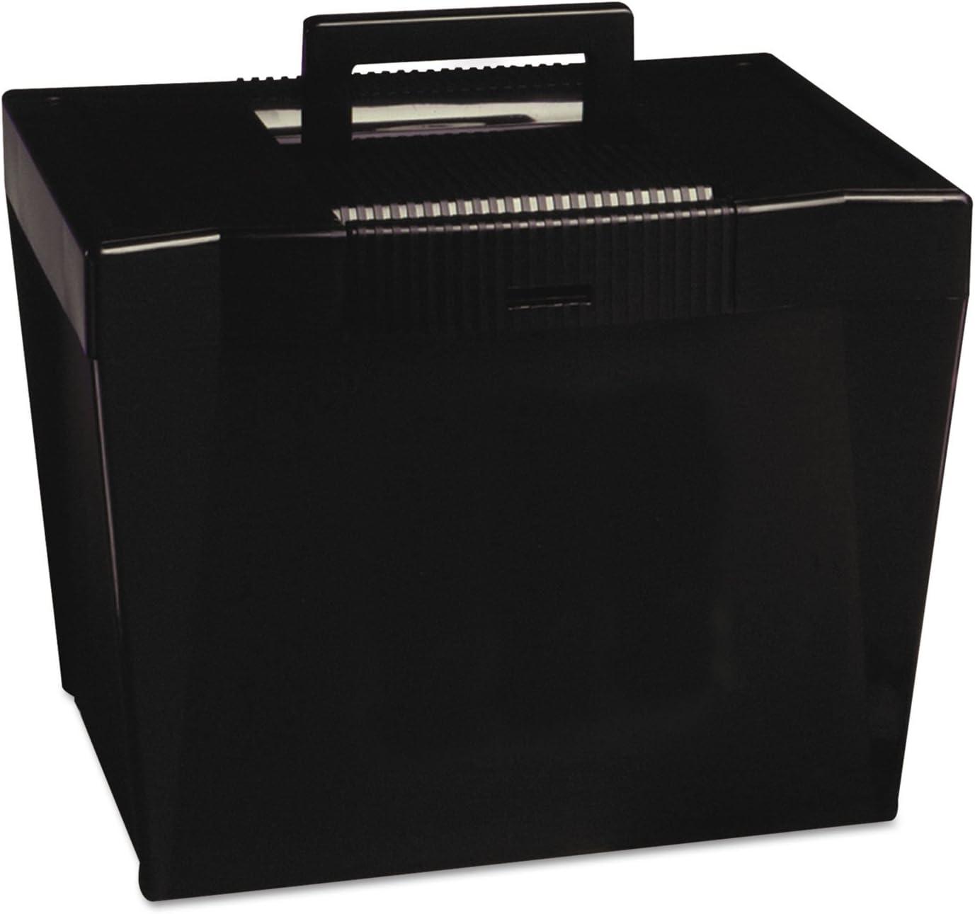 Pendaflex Portable File Storage Box, 10-7/8 x 13-1/2 x 10-1/4 Inches, Black